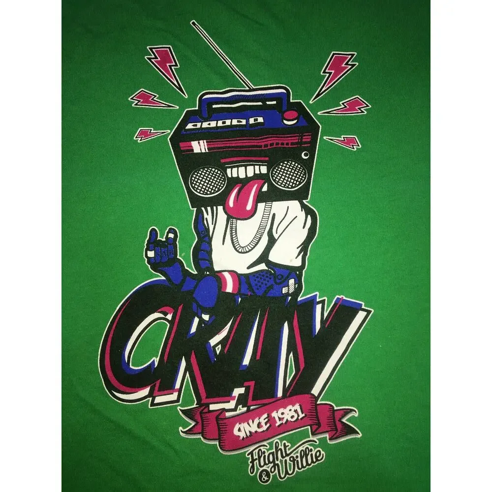 Flight & Willie Green Size Medium Tank Top Cray Since 1981